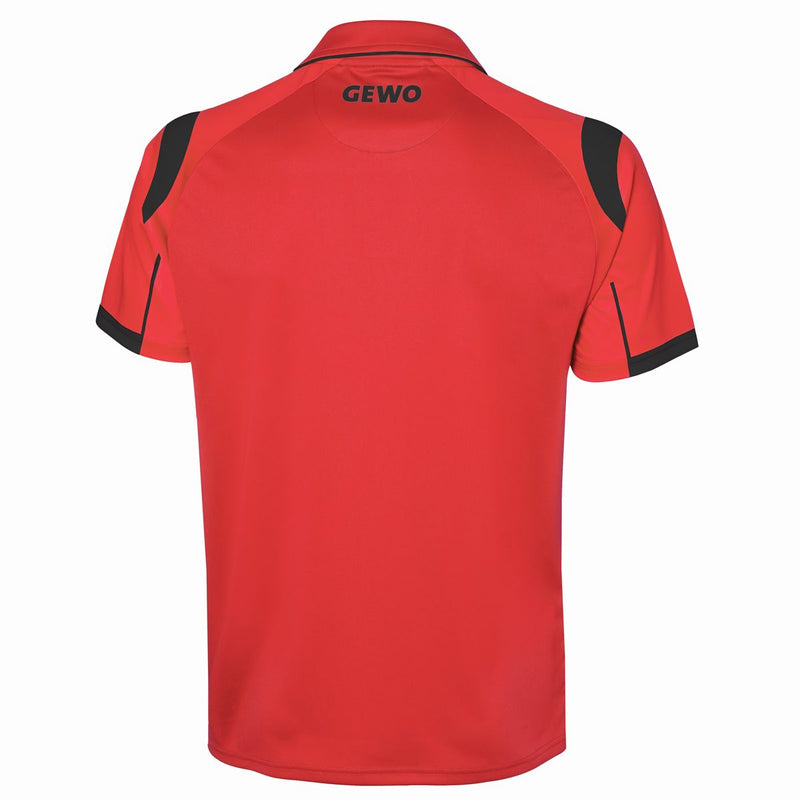 Gewo shirt Terni rood/zwart