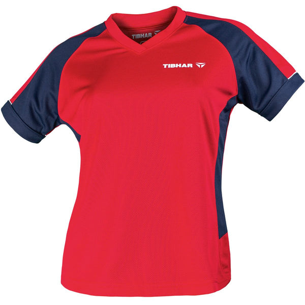 Tibhar shirt Mundo Lady marine/rood