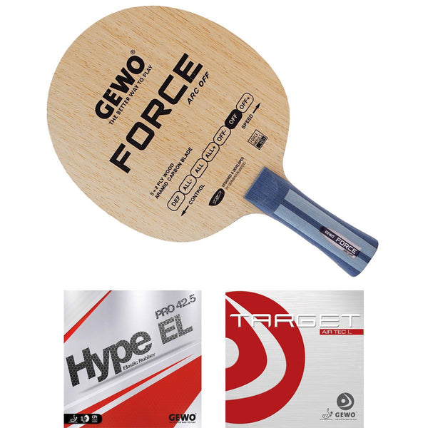 Gewo Bat Force ARC met Hype EL Pro 42.5+Target air Tec L