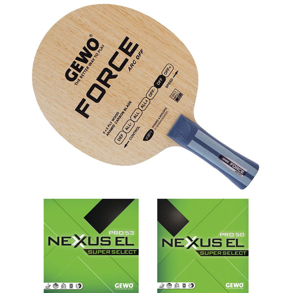 Gewo Bat Force ARC met Nexxus EL Pro53 SuperSelect+Nexxus EL Pro50 SuperSelect