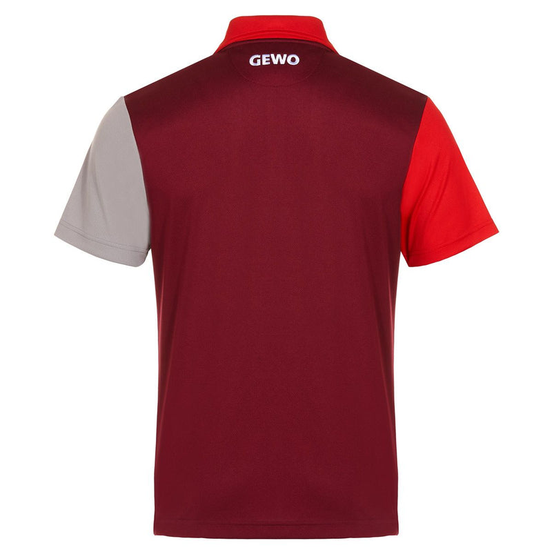 Gewo shirt Ravenna Polyester bordeaux/rood