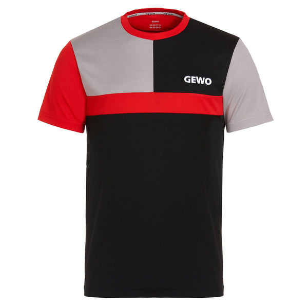 Gewo T-Shirt Ravenna zwart/rood