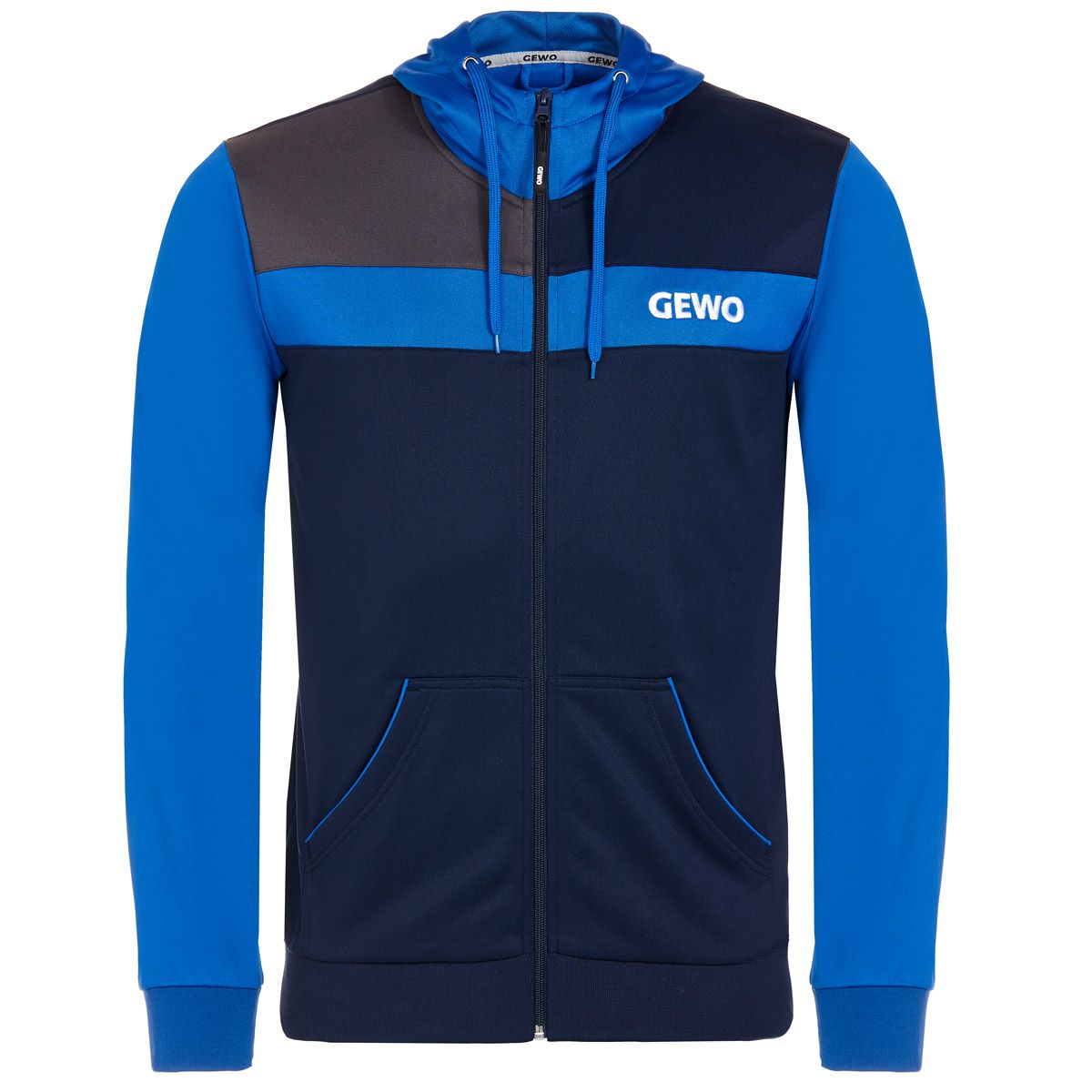 Gewo Hoodie Ravenna marine/royalblauw