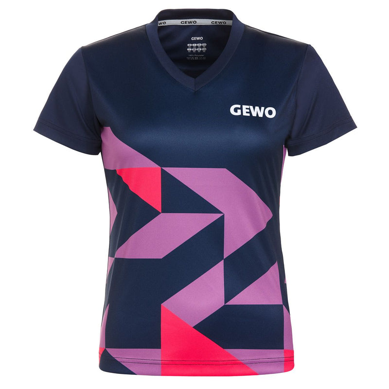 Gewo shirt Matera Lady marineblauw/roze