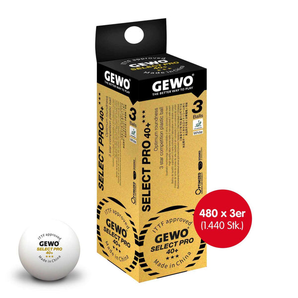 Gewo Balls Select Pro 40+***480x3er Box white