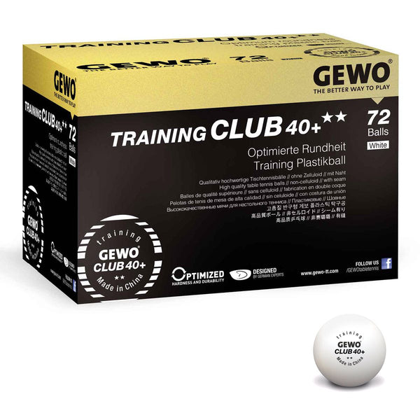 Gewo Balls Training Club 40+** 4x 72er Box white