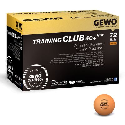 Gewo Balls Training Club 40+** 4x 72er Box orange