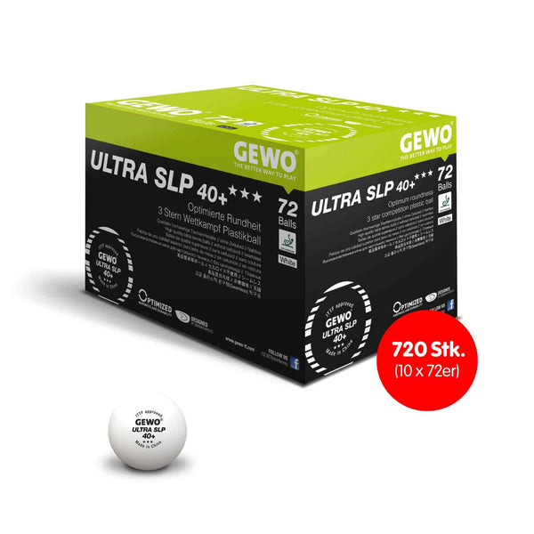 Gewo Balls Ultra SLP 40+*** 10x 72er Box white