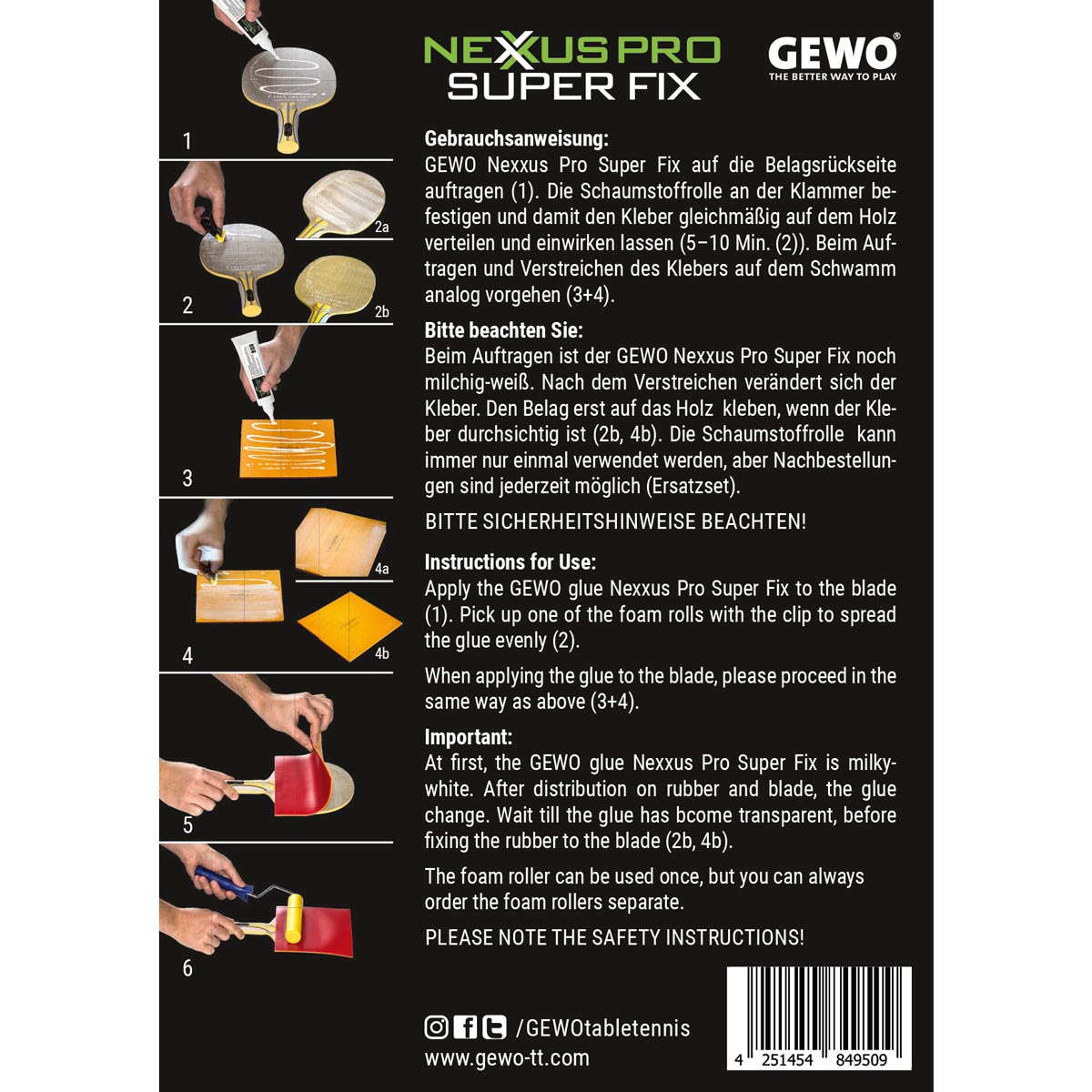 Gewo glue Nexxus Pro Super Fix 90ML