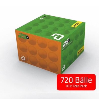 Andro Bal Poly2S** oranje 10 dozen 72 stuks(720)