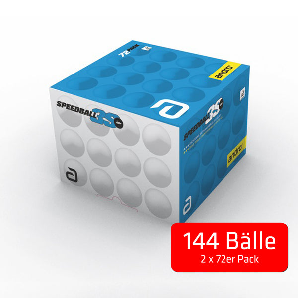 Andro Bal Speedball 3S*** wit 2 dozen van 72stuks (144)