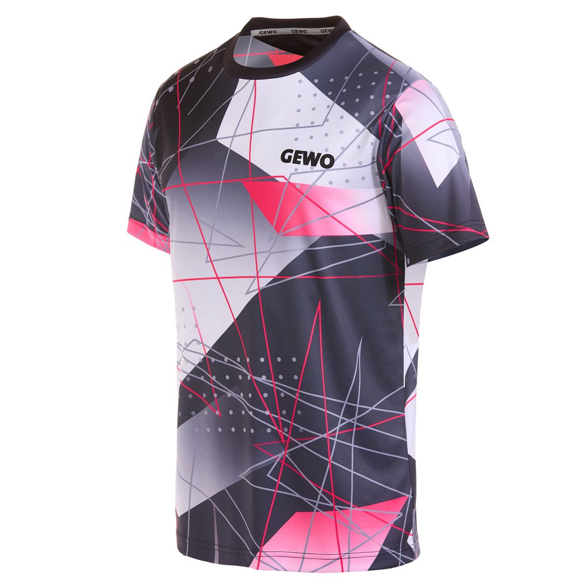 Gewo shirt Lugo I zwart/roze