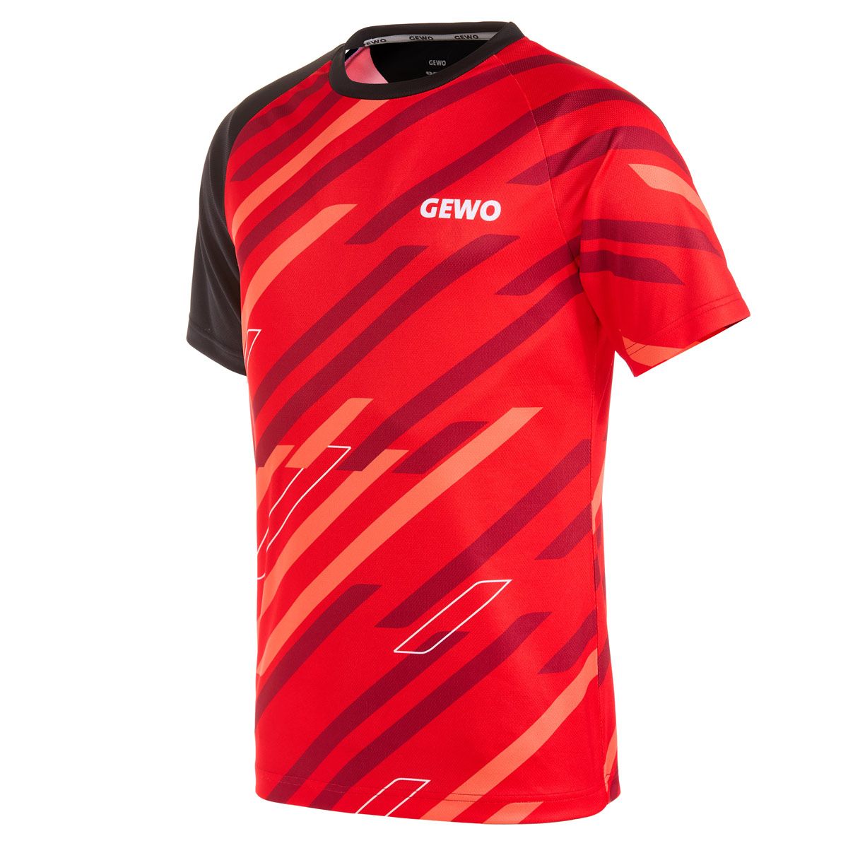 Gewo shirt Ponza I rood/zwart