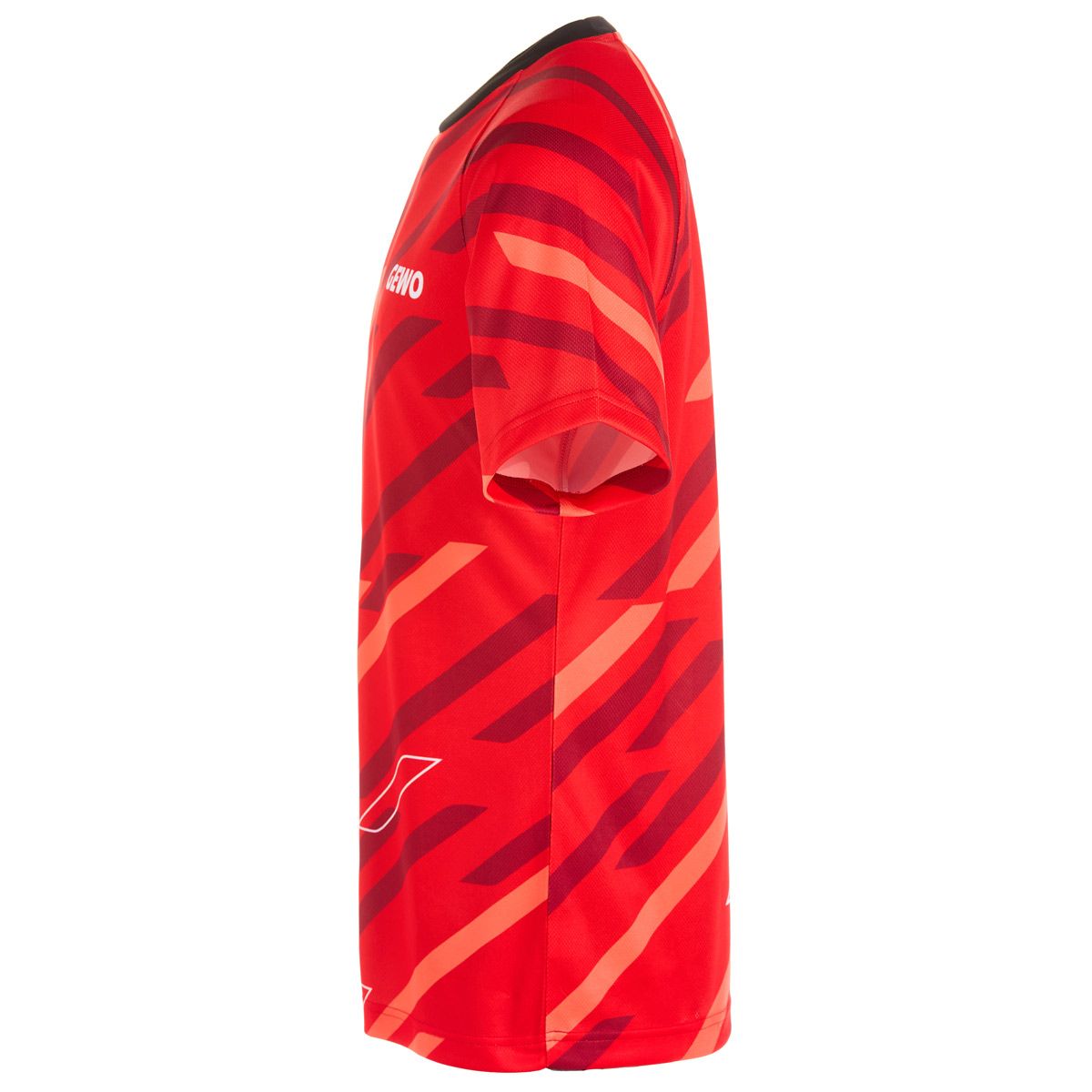Gewo shirt Ponza I rood/zwart