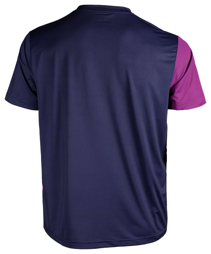 Tibhar shirt Sol marineblauw/roze