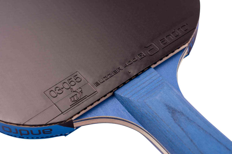 Andro Bat-Set Buzzer Comp 400 R zwart/blauw holrond