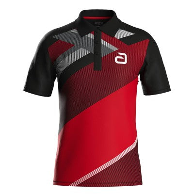 Andro Shirt Ataxa zwart/rood