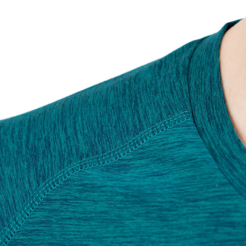Andro Shirt Melange Alpha groen/blauw