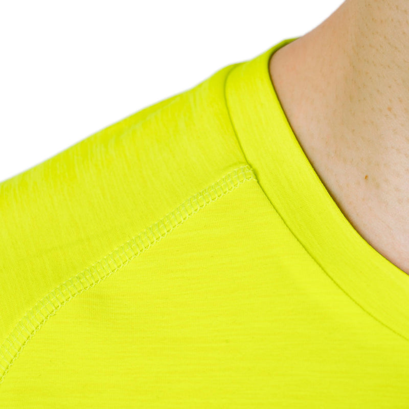 Andro Shirt Melange Alpha neon geel