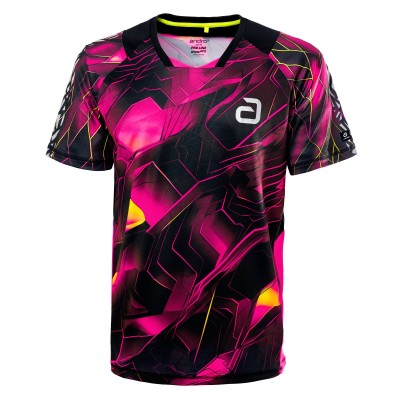 Andro Shirt Nayton zwart/neon roze
