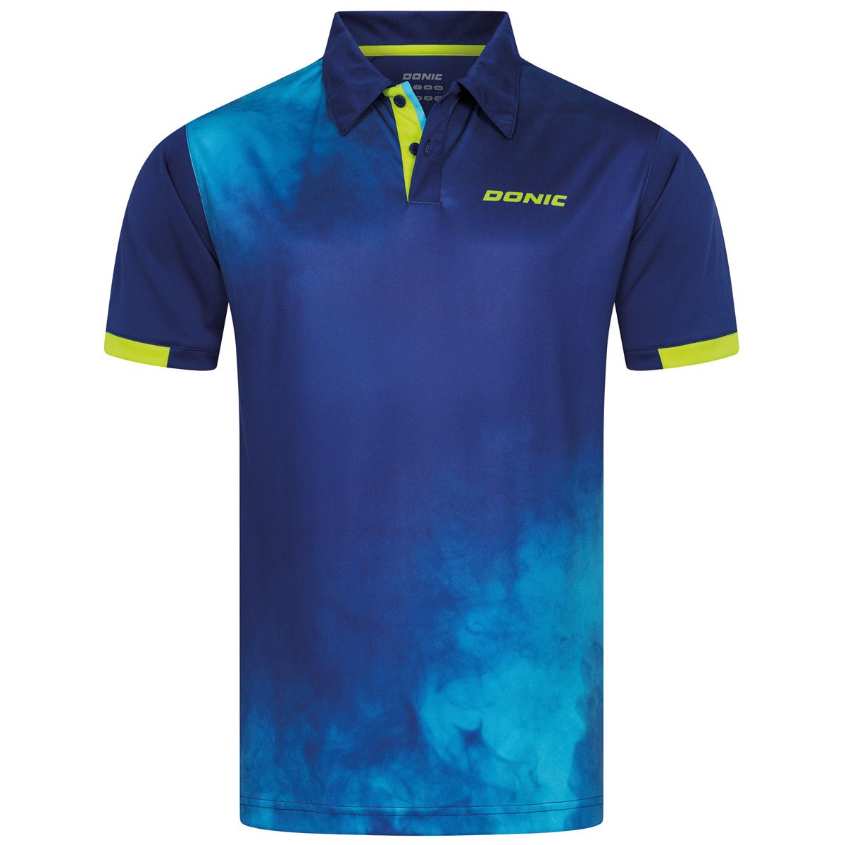 Donic shirt Lyra navy/lightblue/lime