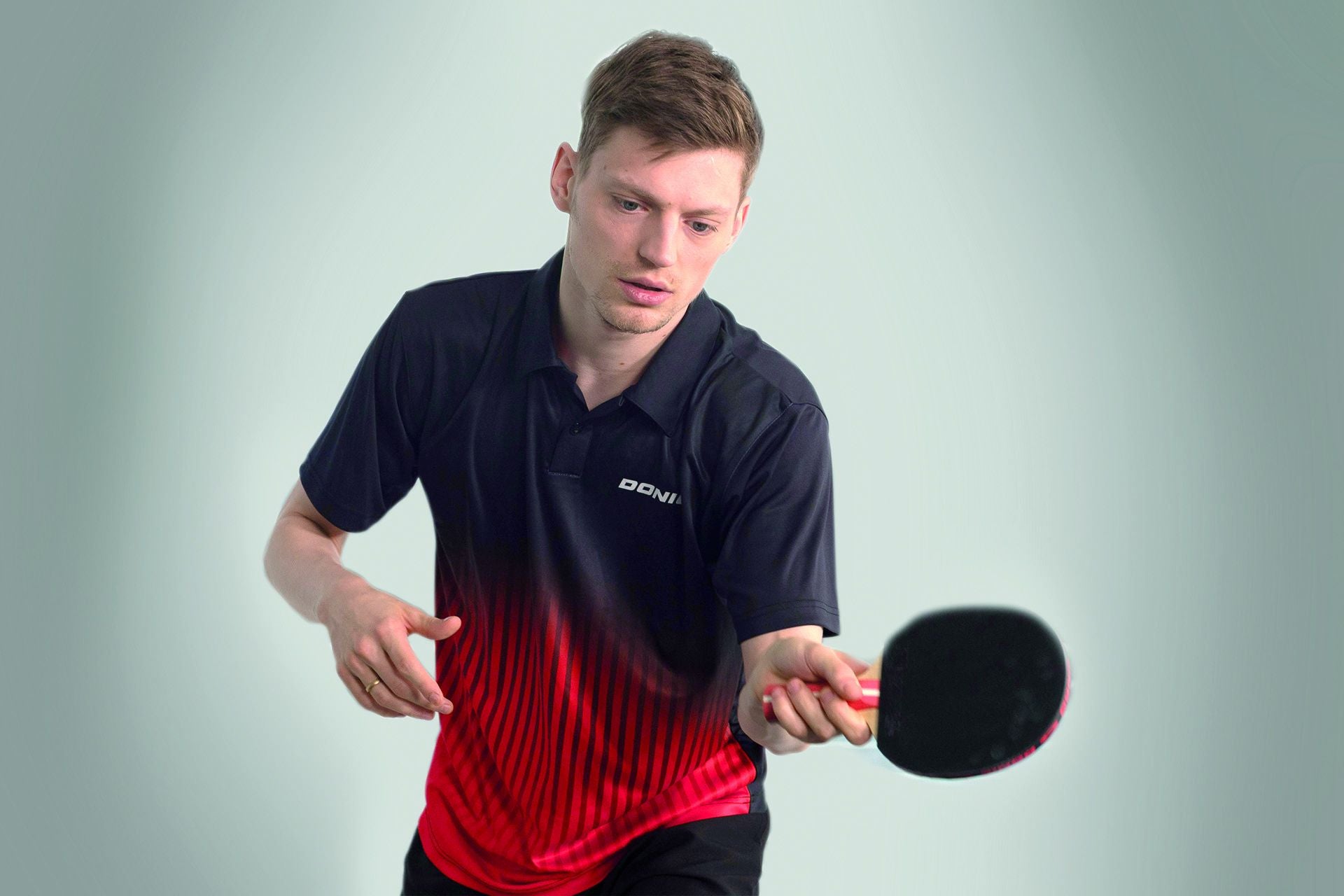 Donic shirt Nuvon Junior black/red