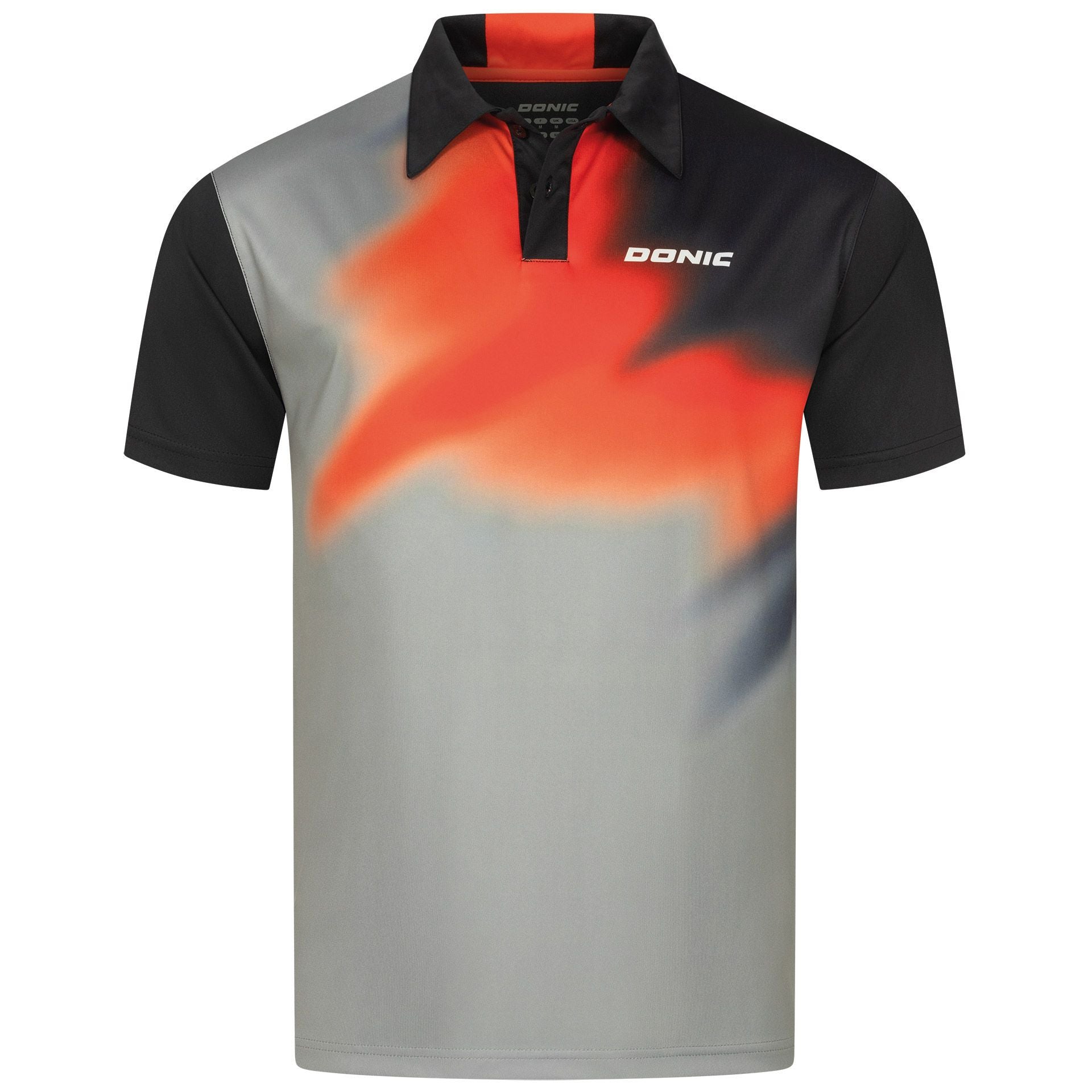 Donic shirt Rhythm zwart/rood/grijs