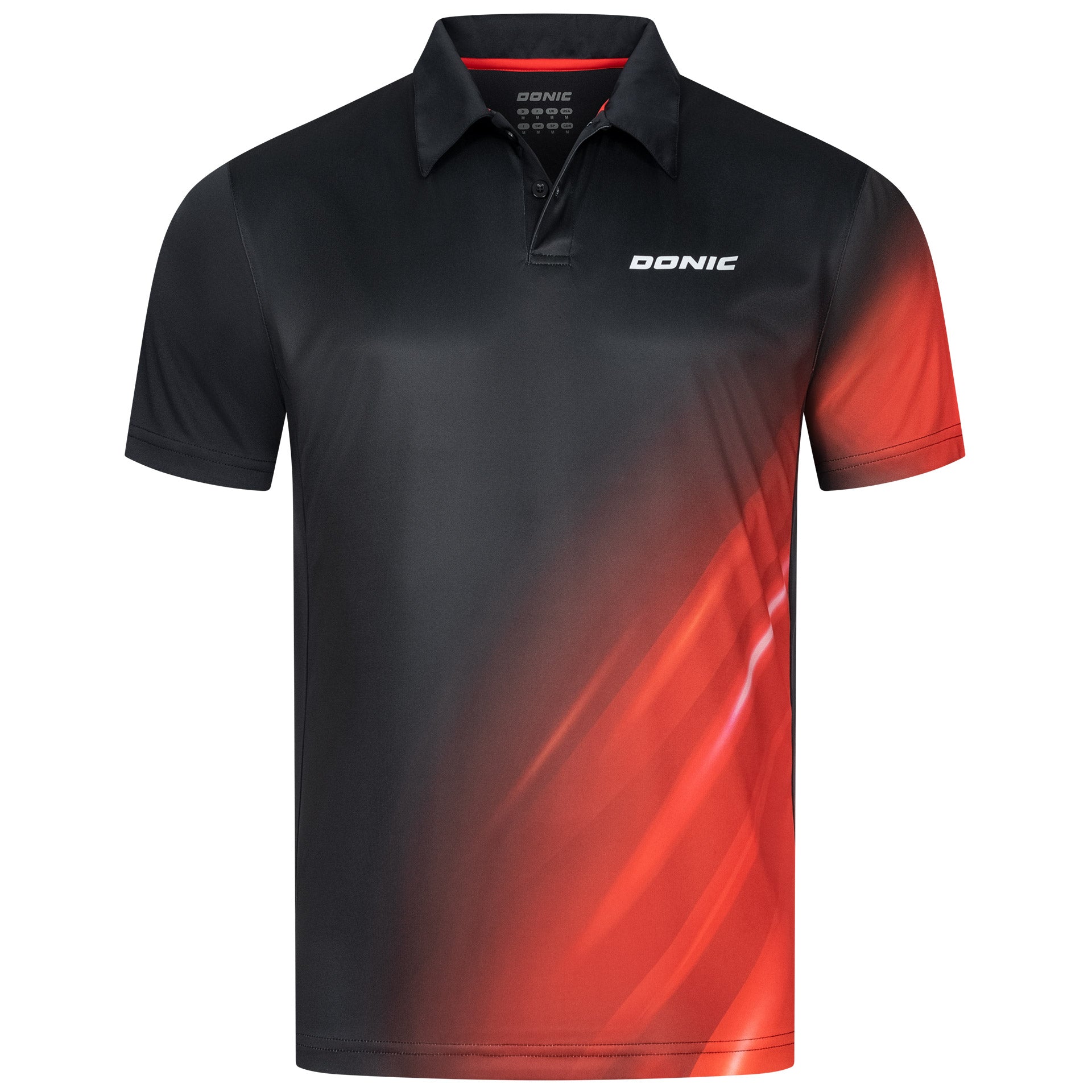 Donic shirt Flame Junior zwart/rood