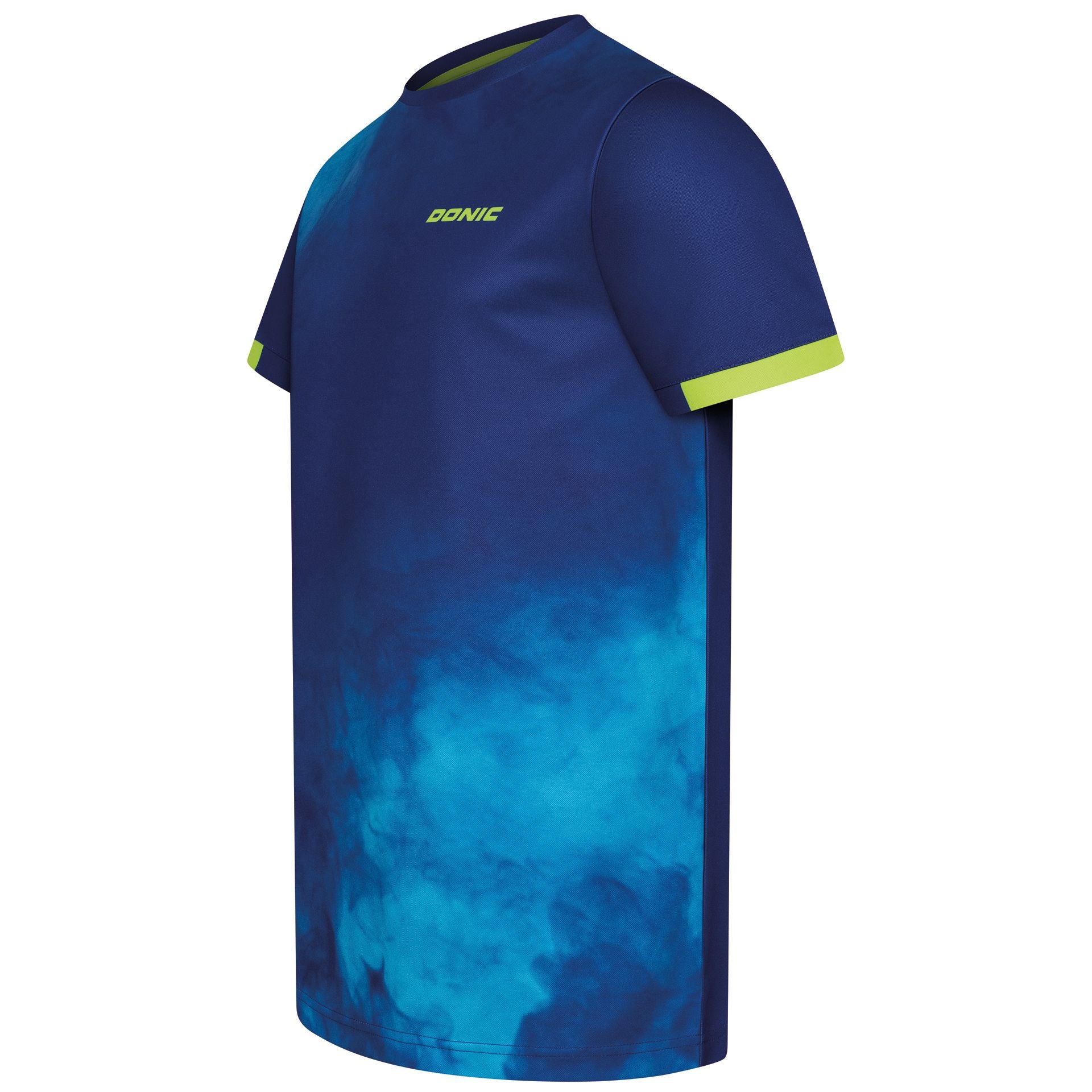 Donic t-shirt Axtion navy/light blue/lime