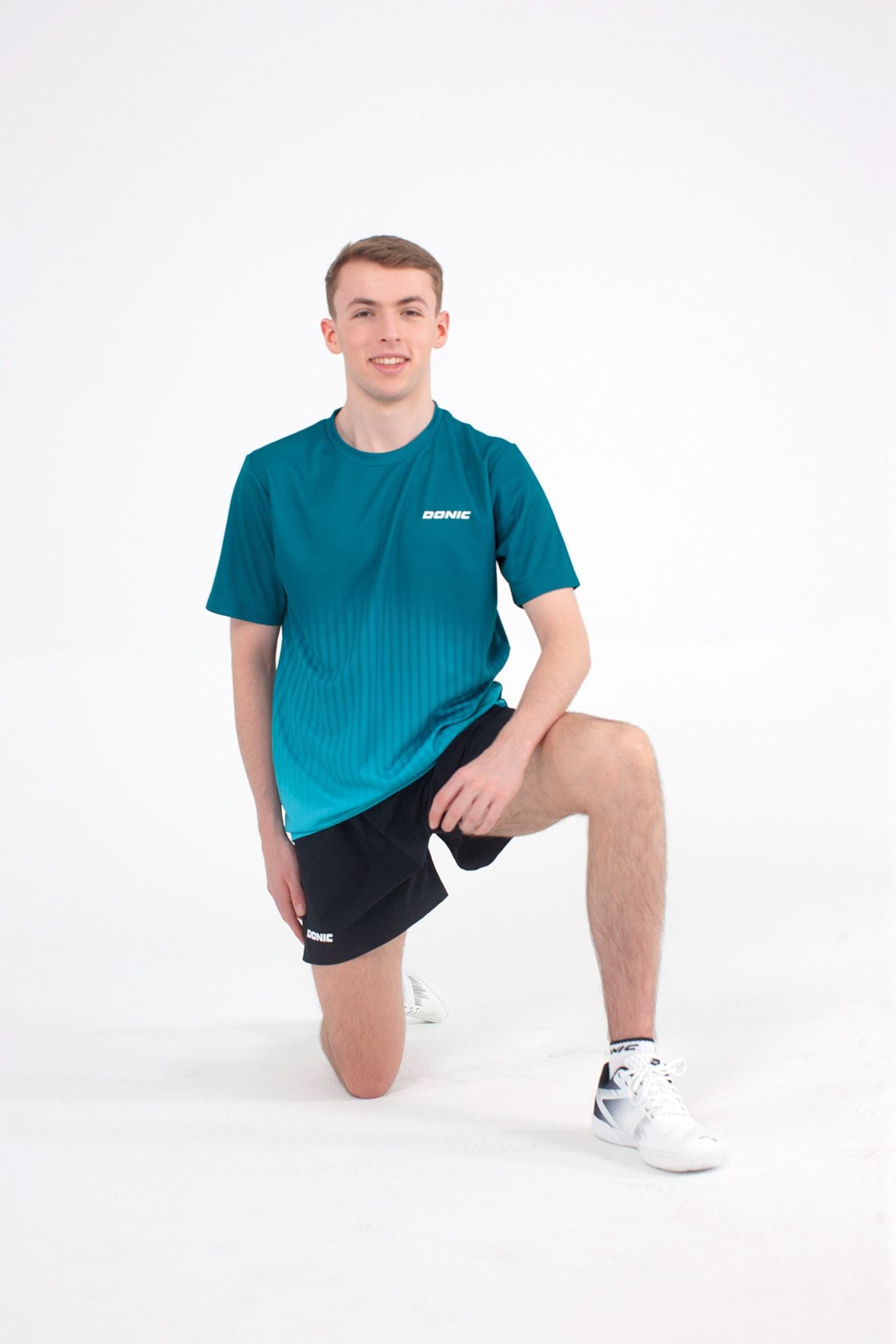 Donic t-shirt Driva Junior green/light blue