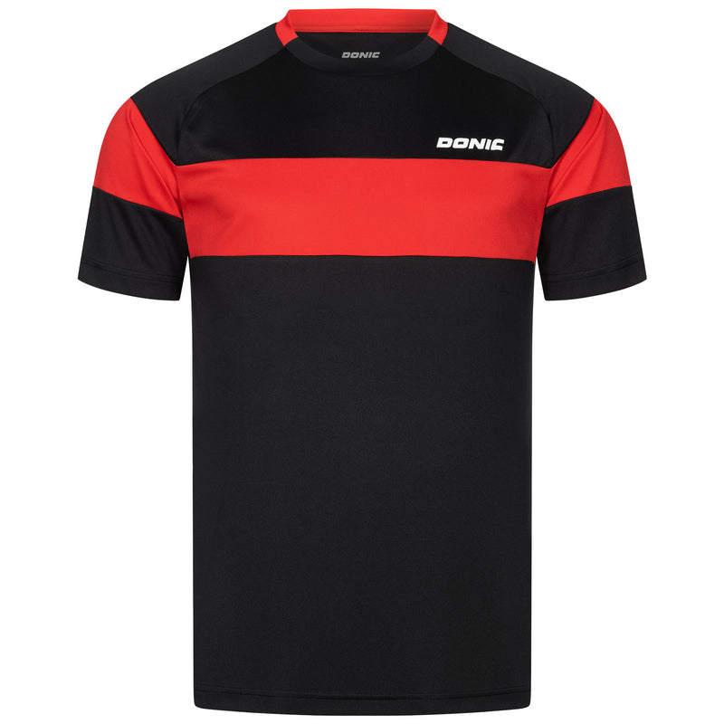 Donic T-Shirt Slate zwart/rood