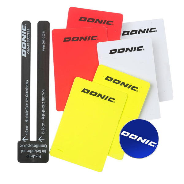 Donic Referee Set in a Leather case