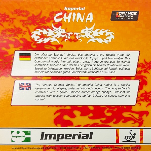 Imperial China Orange Sponge