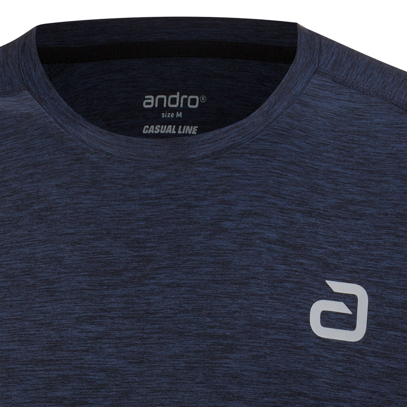 Andro Shirt Melange Alpha darkblue