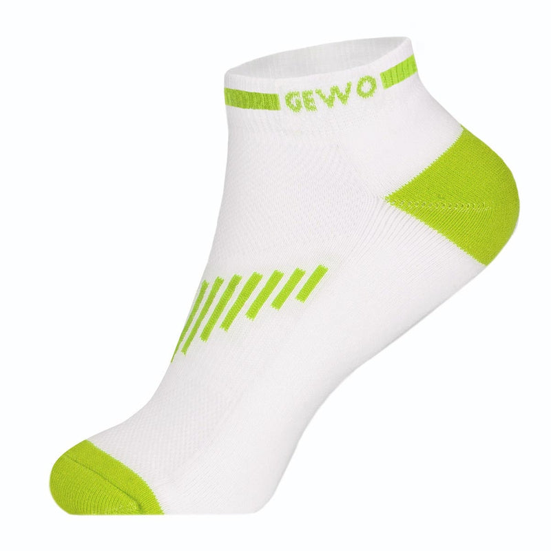 Gewo korte sokken Flex II wit/groen