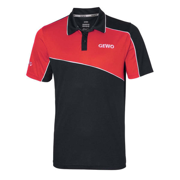 Gewo shirt Pinto Katoen zwart/rood