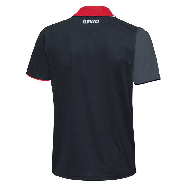 Gewo shirt Toledo black/red