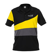 Yasaka shirt Castor zwart/geel/grijs
