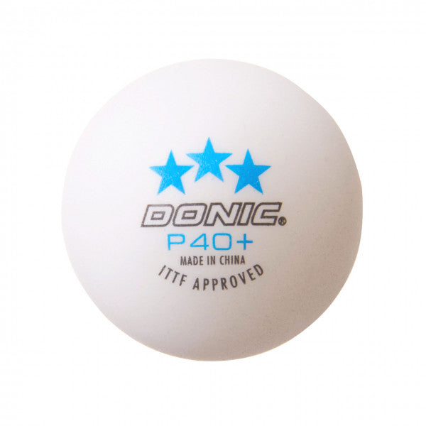 Donic Ball P40+ *** white (120)
