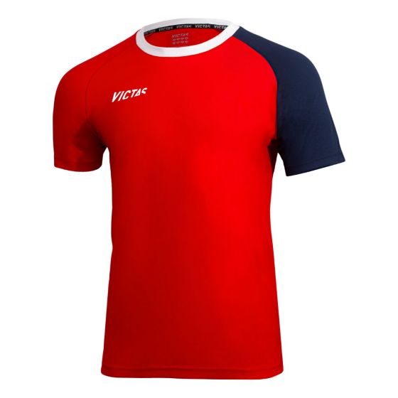 Victas T-Shirt 219 rood/marine